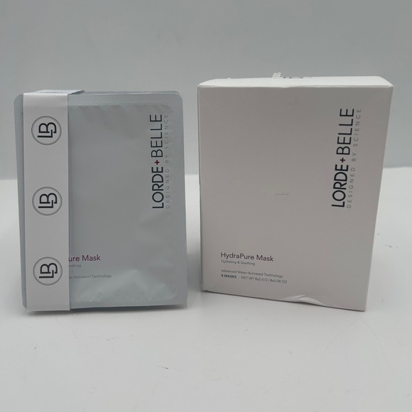 Lorde + Belle HydraPure Mask Hydrating & Soothing 8 Masks LB-SC-016 New Box - Picture 2 of 12